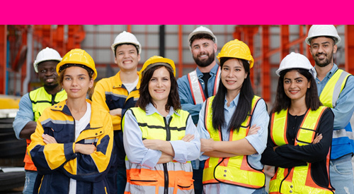 carousel image showing group of employees